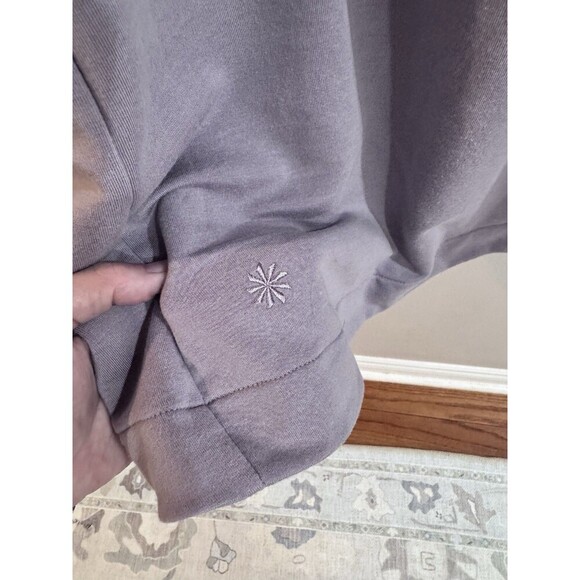 Athleta Balance Dress Purple Long Sleeve Small Lightweight Sweater Zip Pockets - Picture 3 of 3